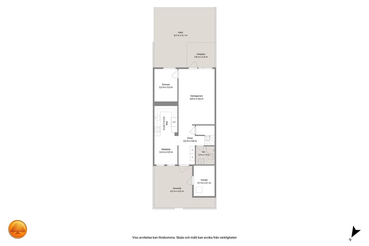 Floor plan for Klinkervägen 10