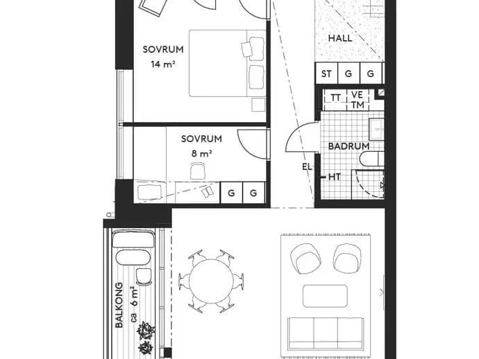 Planritning för Byälvsvägen 35D