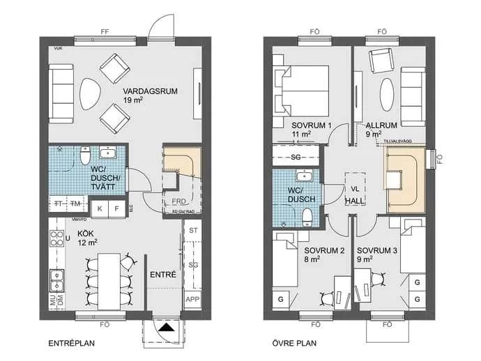 Floor plan for Södra Parkbygatan
