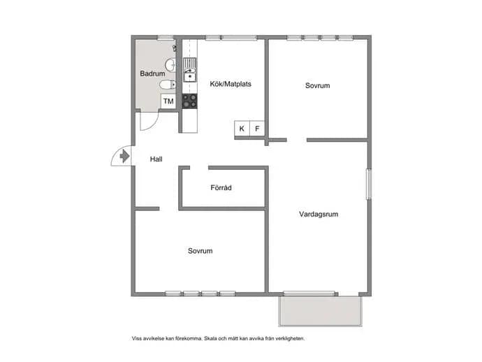 Floor plan for Kastrupgatan 10, vån 5 av 5