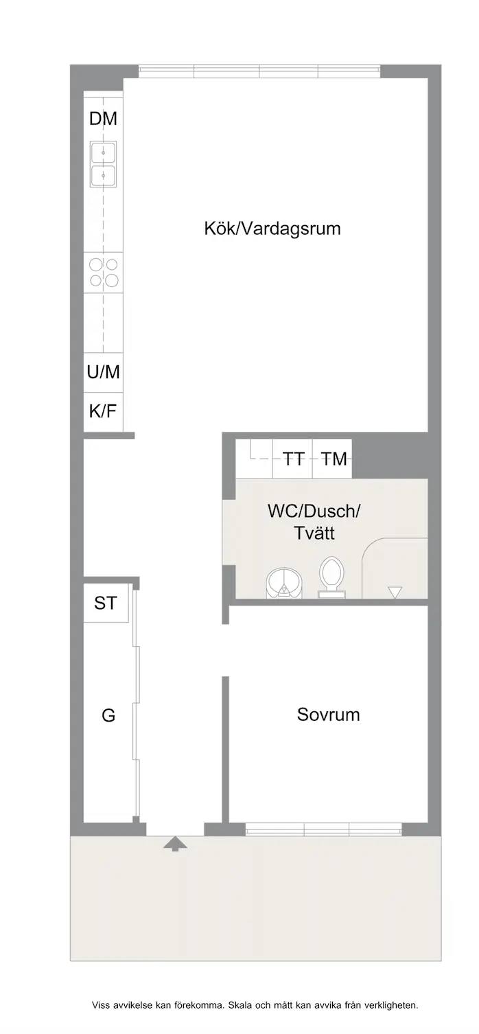 Floor plan for Neptunigatan 48