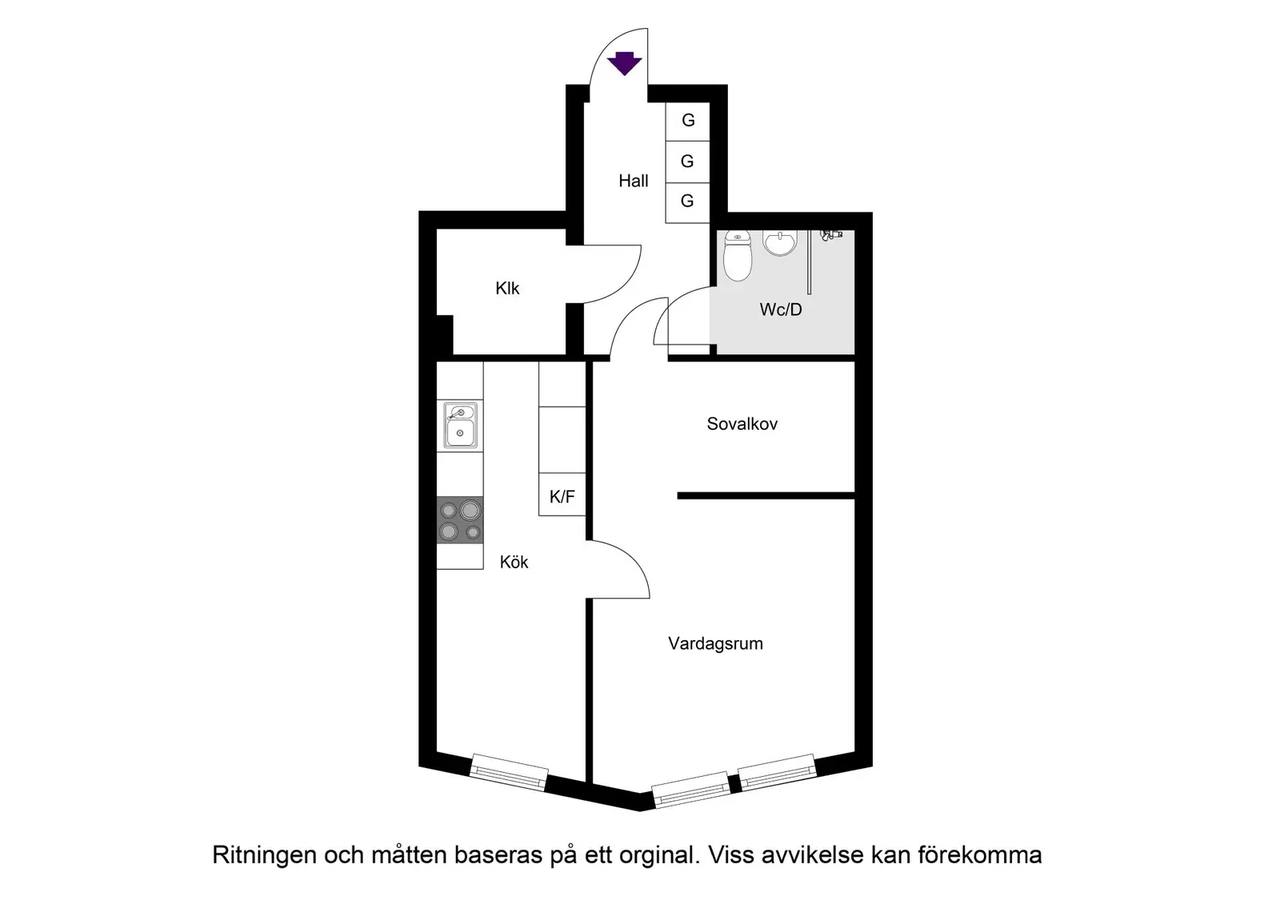 Floor plan for Näsbydalsvägen 8