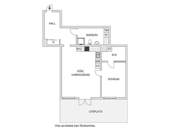 Floor plan for Hjalmar Forsbergs gata 12