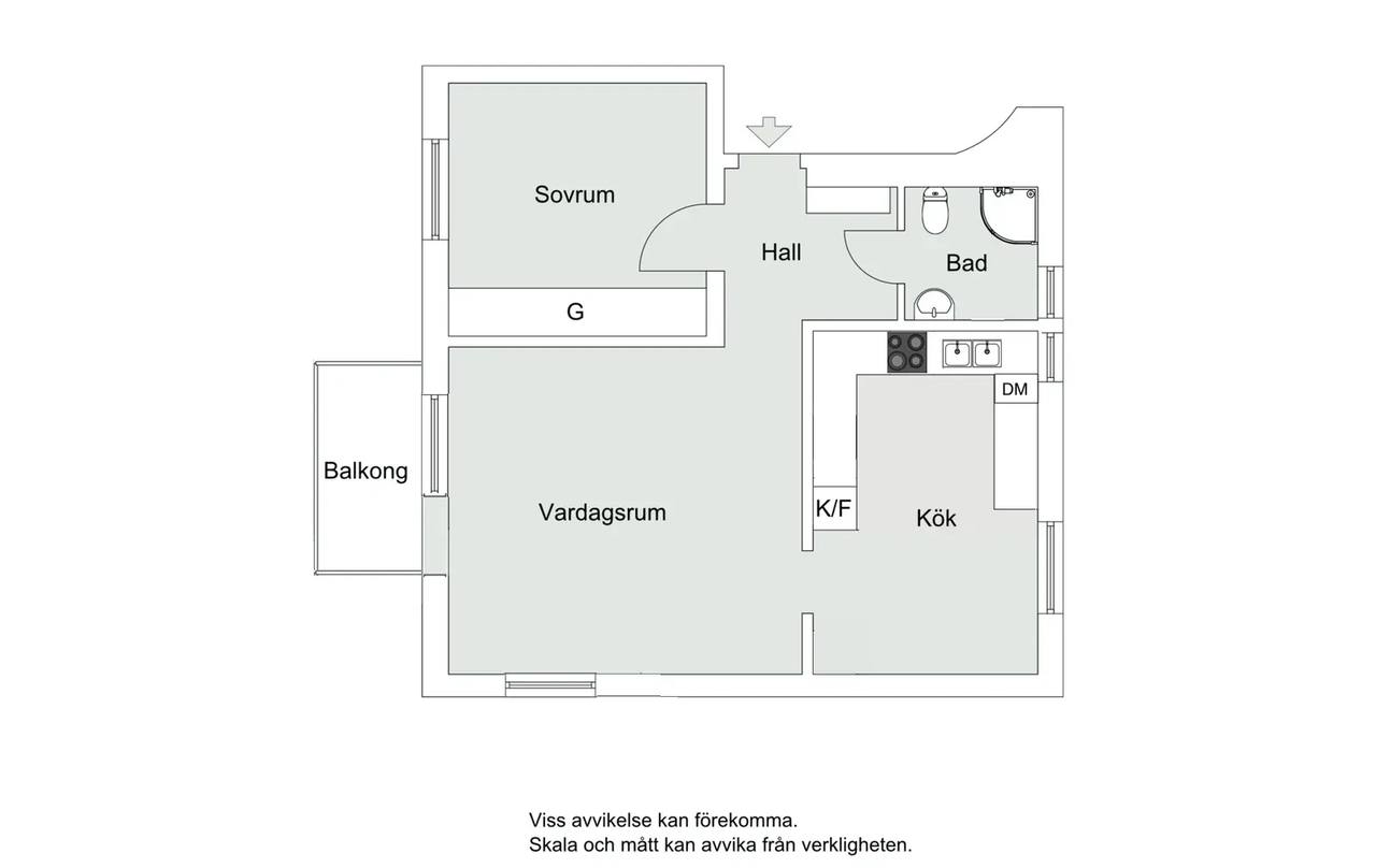 Floor plan for Kinnekullevägen 29