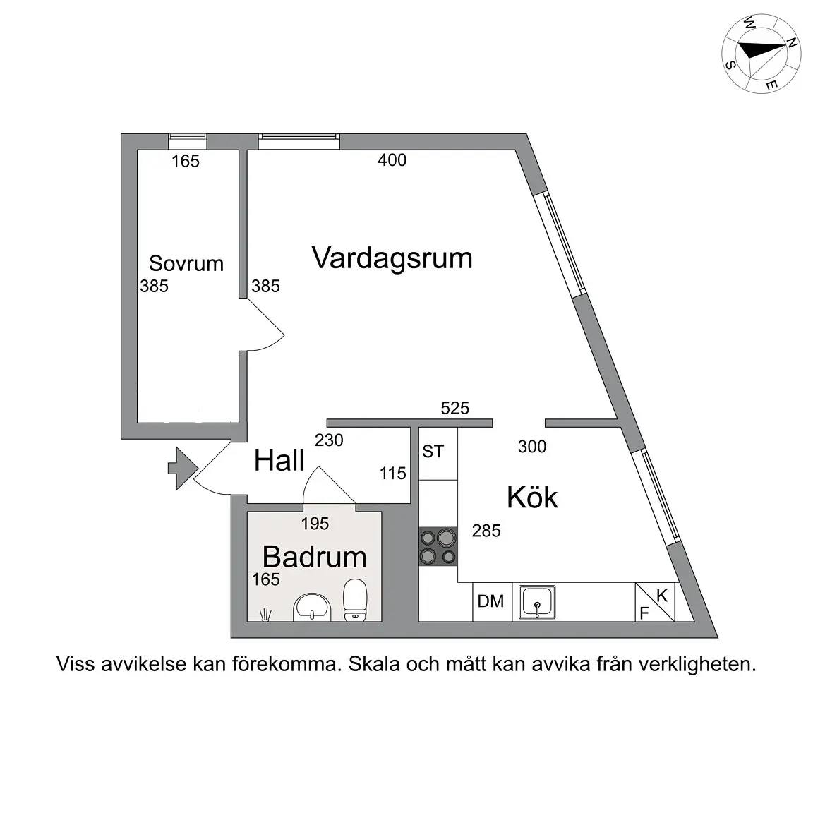 Planritning för Reenstiernagatan 8