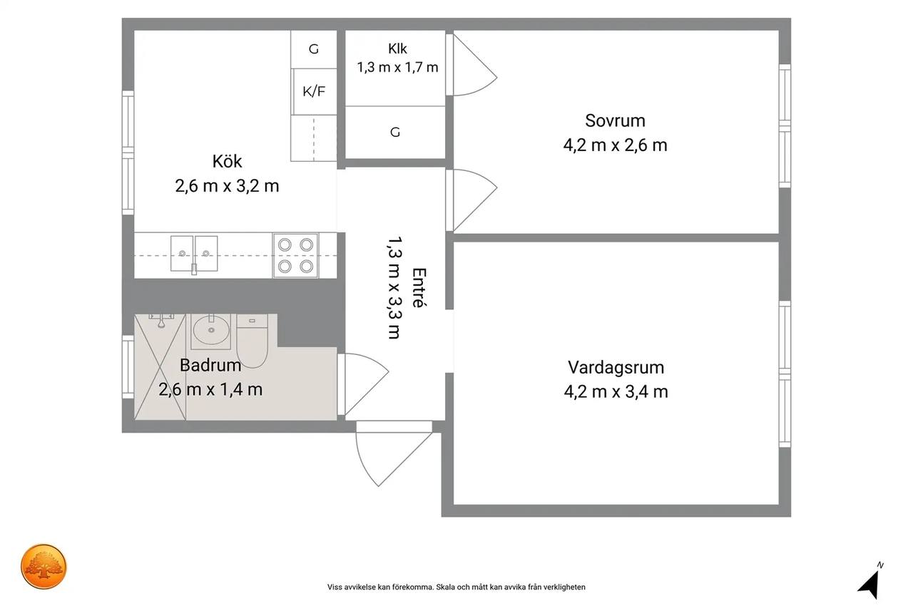 Planritning för Hertig Carls väg 28B