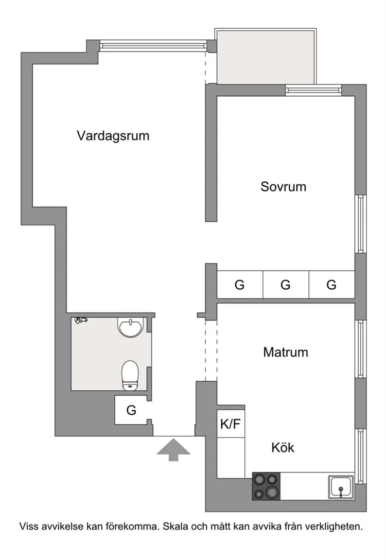 Floor plan for Klubbacken 8