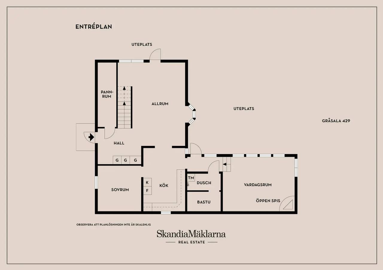 Floor plan for Gråsala 429