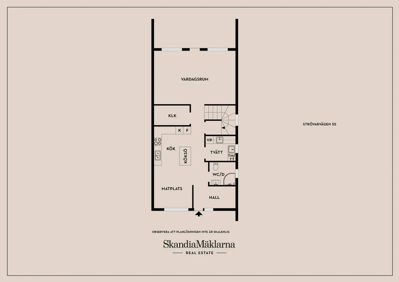 Floor plan for Strövarvägen 55