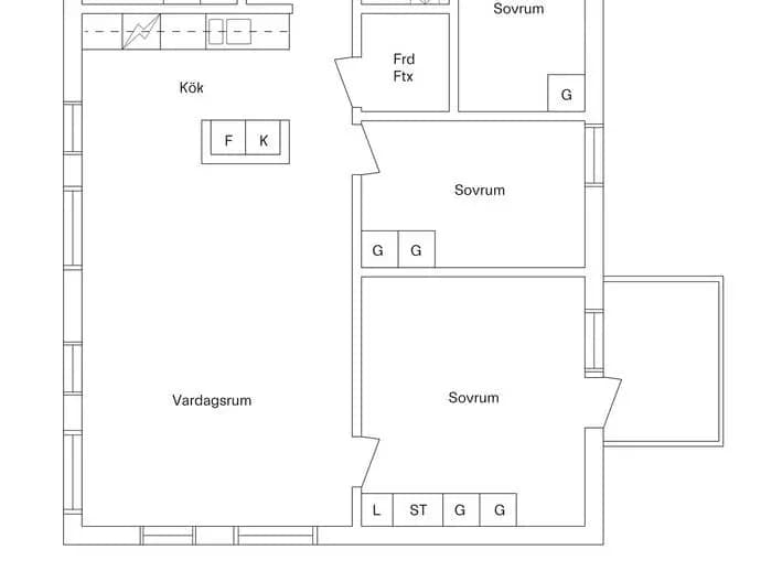 Planritning för Franzéngatan 10