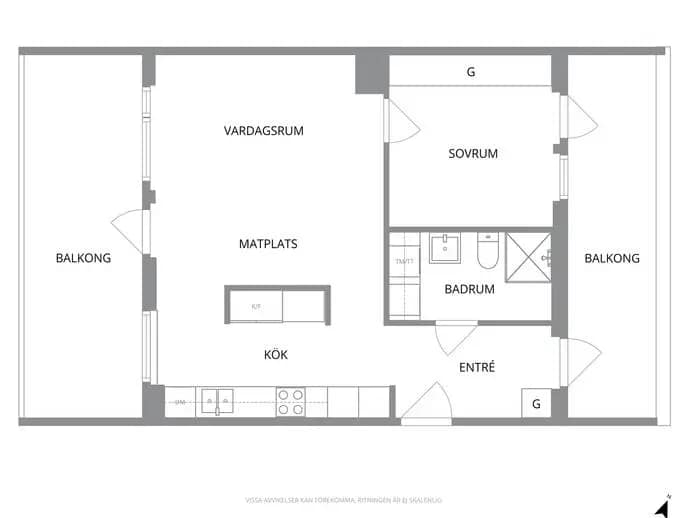 Floor plan for Trapetsgatan 2 d