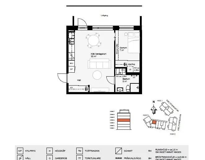 Floor plan for Axeltorpsgatan 5