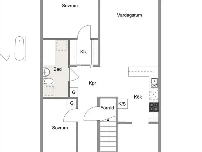 Floor plan for Skogstorpsvägen 298