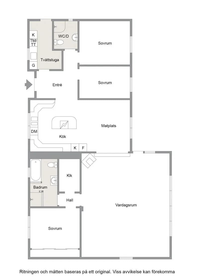 Floor plan for Helgsjö 6