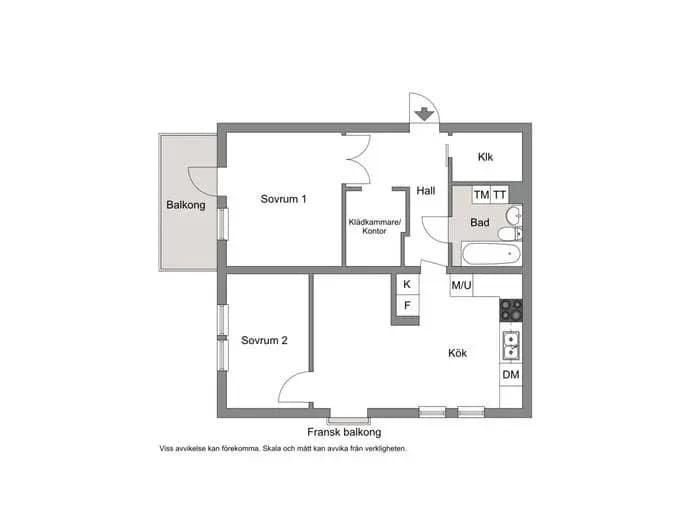 Floor plan for Utövägen 19