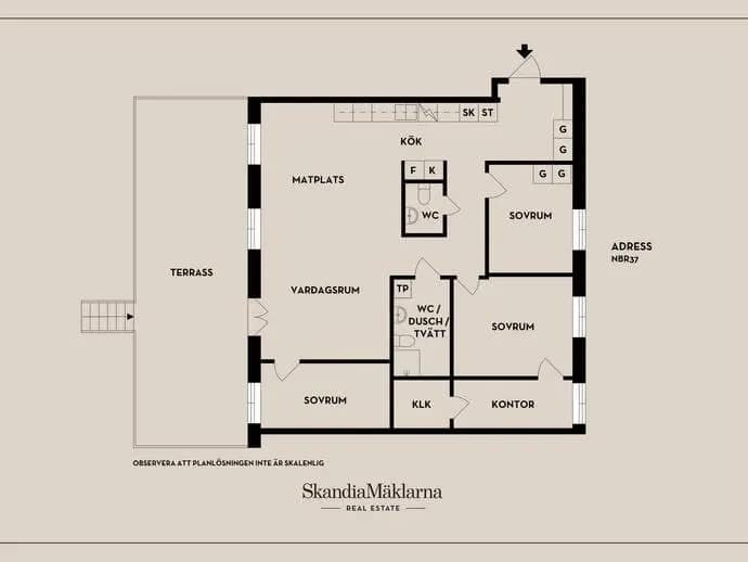 Floor plan for Nybodaringen 37