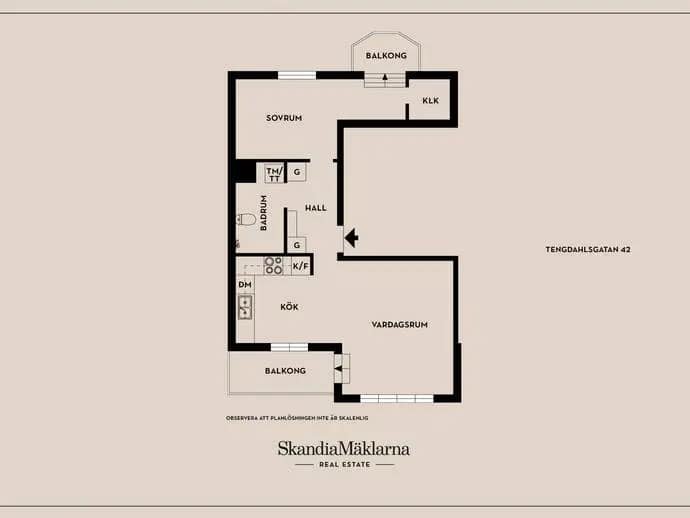 Floor plan for Tengdahlsgatan 42