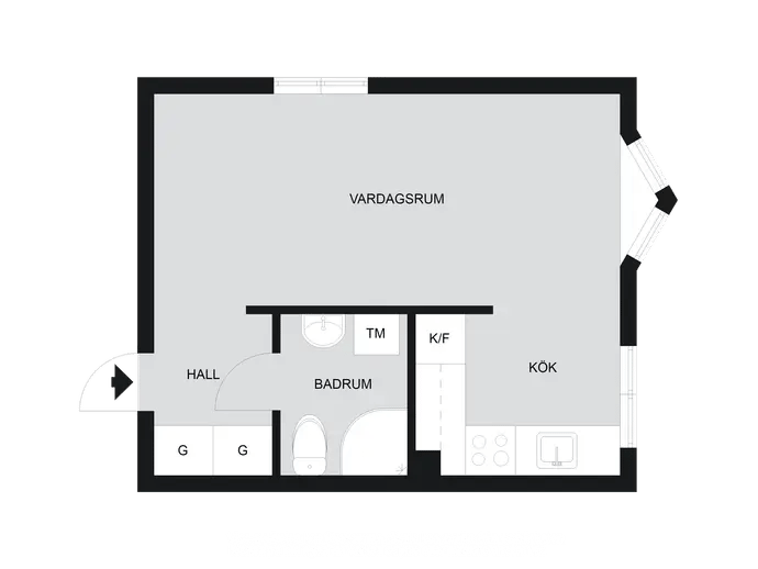Planritning för Engelbrektsgatan 30D