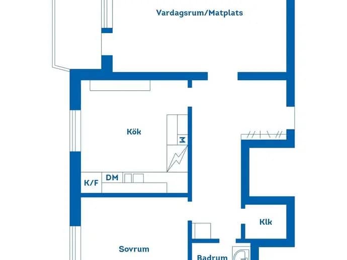 Planritning för Norra Slottsgatan 19
