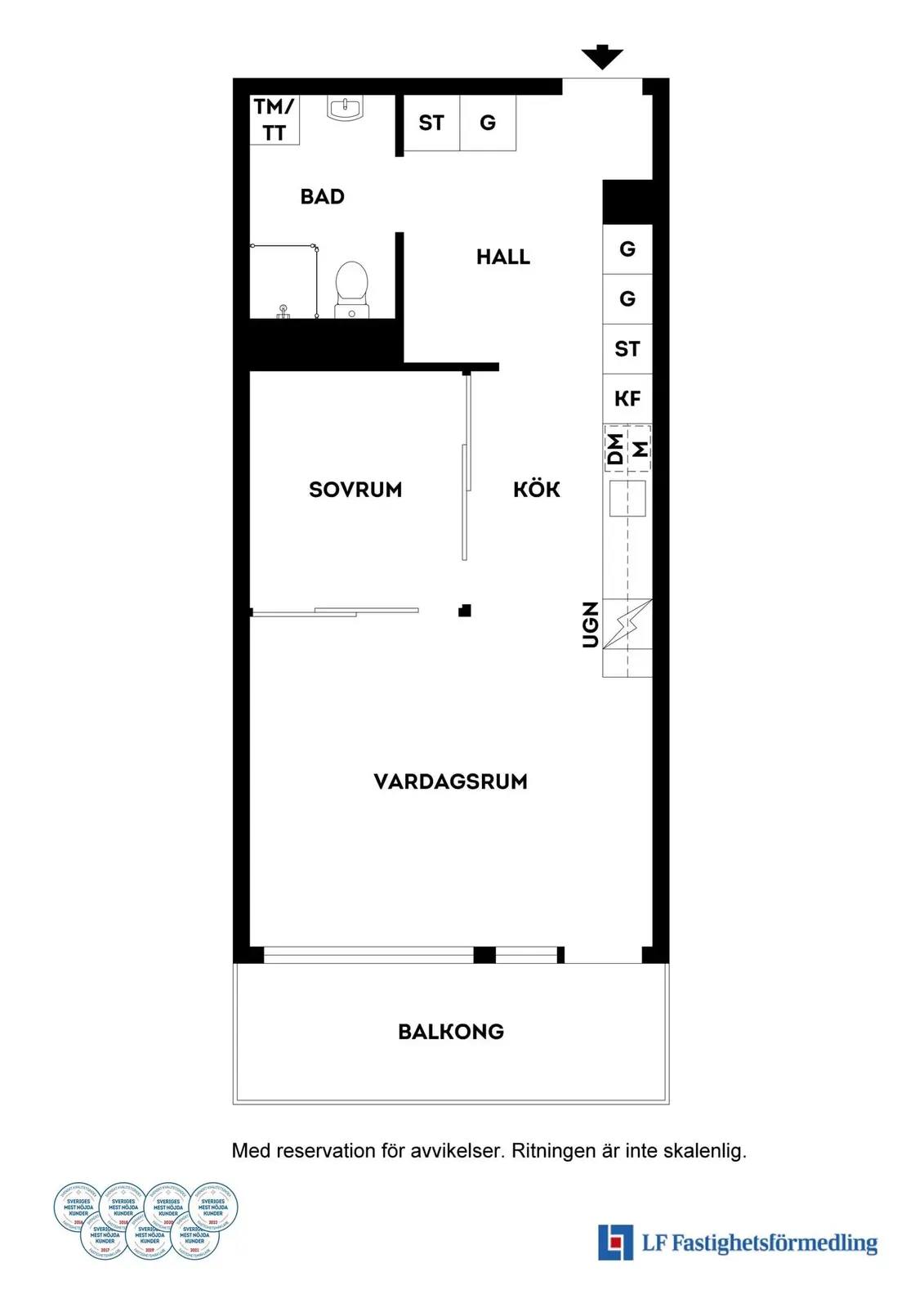 Planritning för Gamla Enköpingsvägen 152