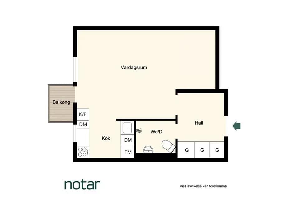 Planritning för Råsundavägen 134