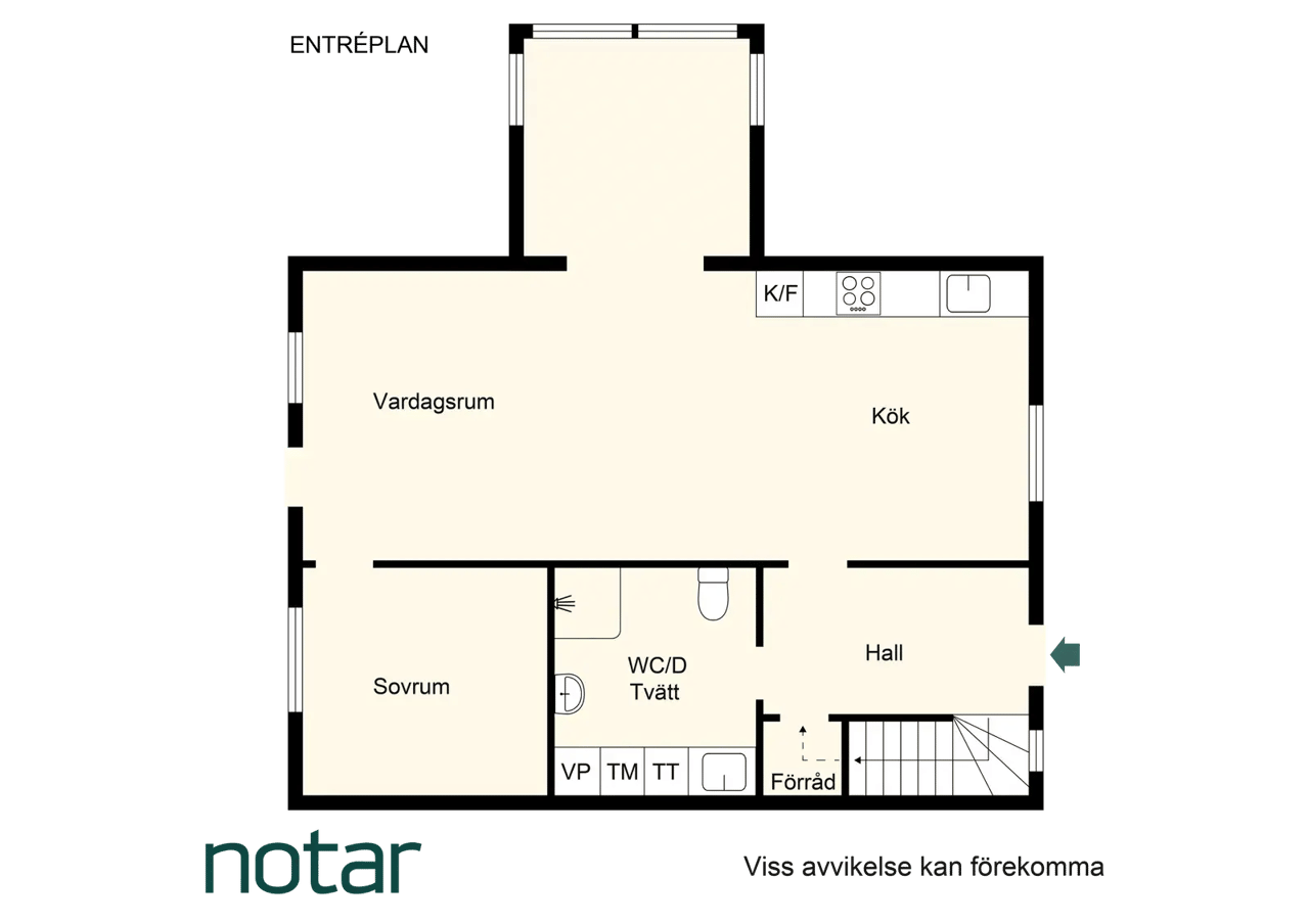 Floor plan for Gåsörtsvägen 6