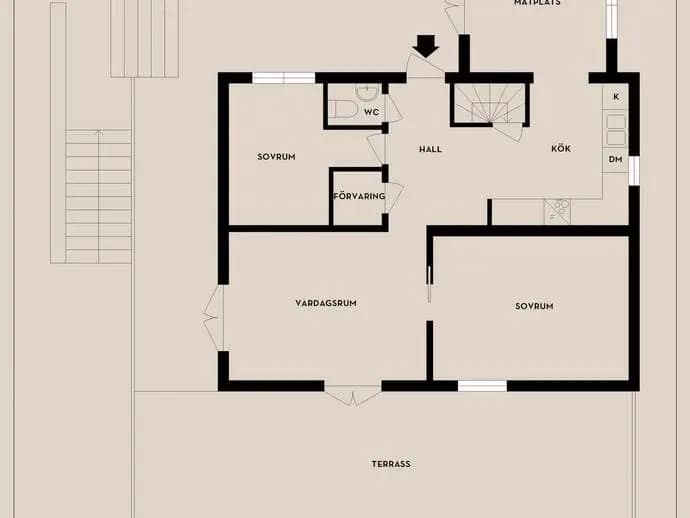 Planritning för Sjöviksvägen 30