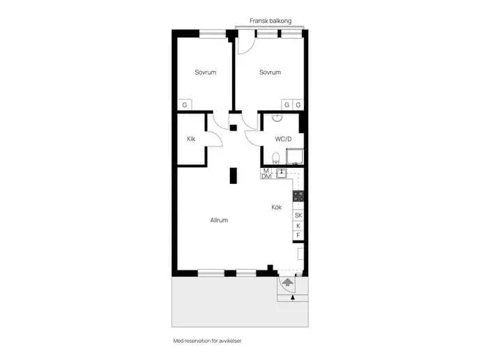 Floor plan for Sturegatan 1A