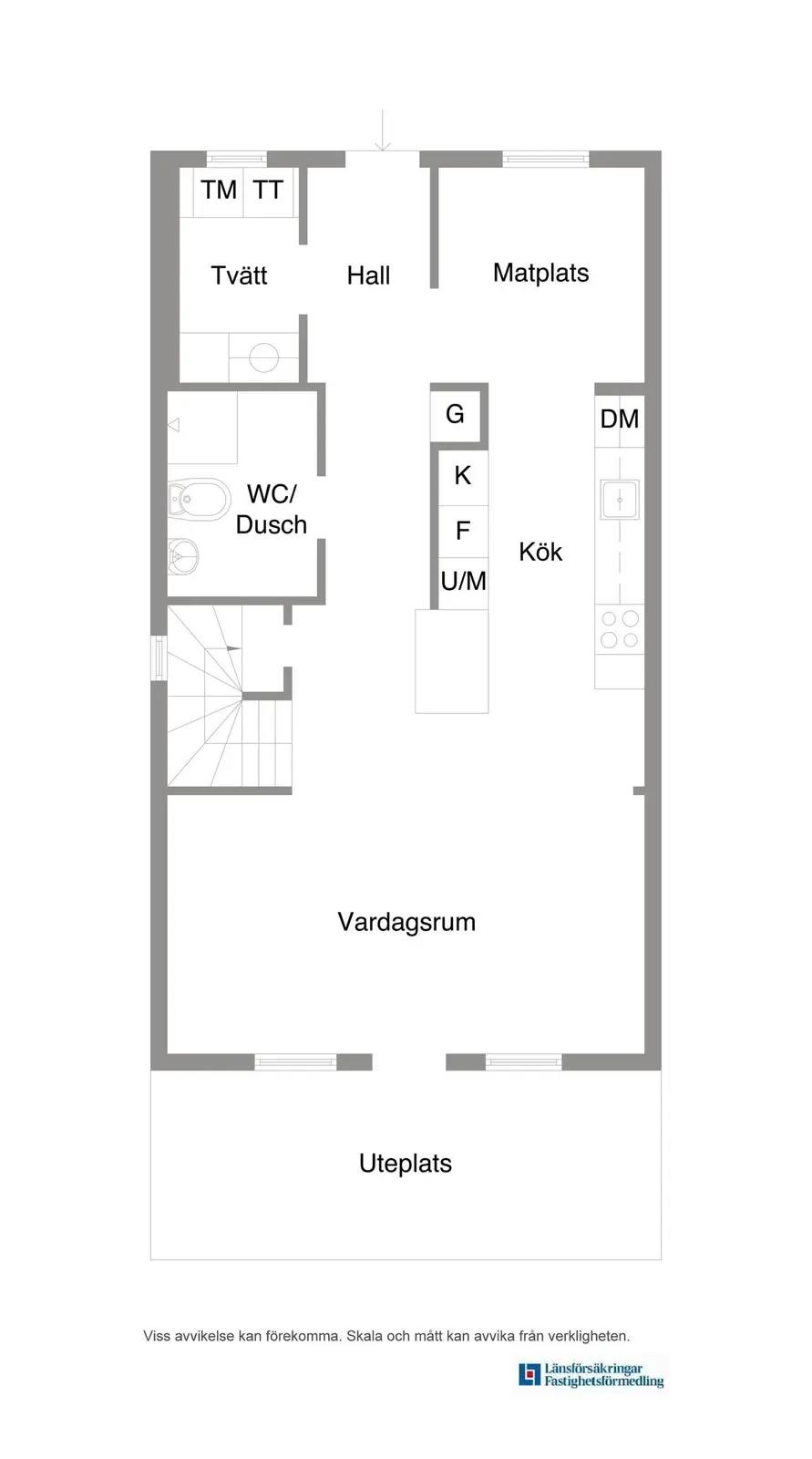 Planritning för Koordinatvägen 26