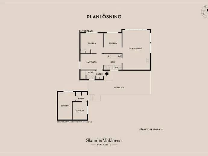 Floor plan for Fåralyckevägen 11