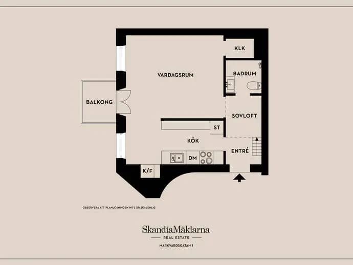 Floor plan for Markvardsgatan 1