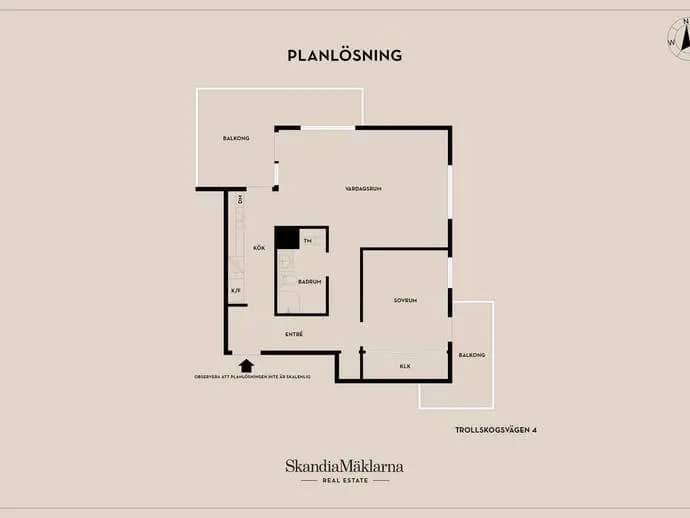 Planritning för Trollskogsvägen 4