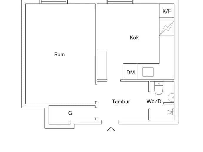 Floor plan for Kristinebergsvägen 3