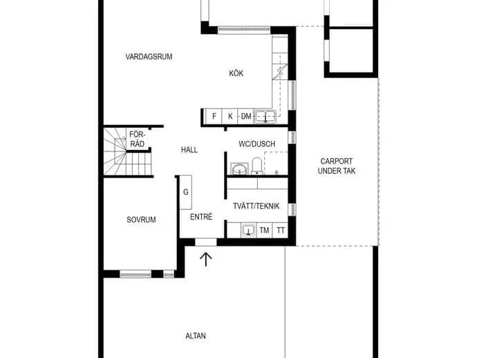 Planritning för Rådanvägen 39