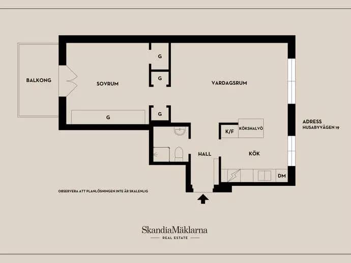 Floor plan for Husabyvägen 19