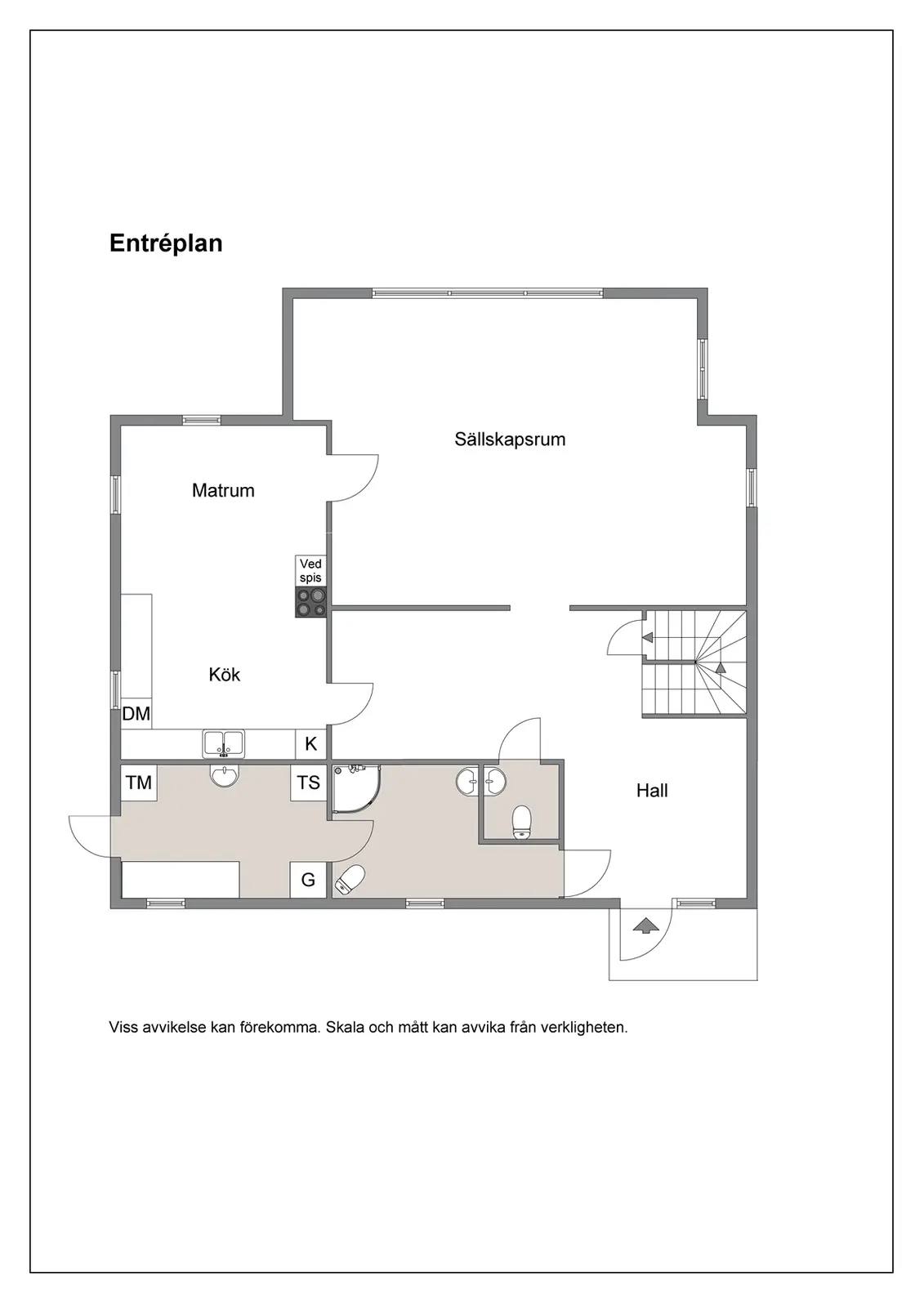 Floor plan for Stadsvallsvägen 4