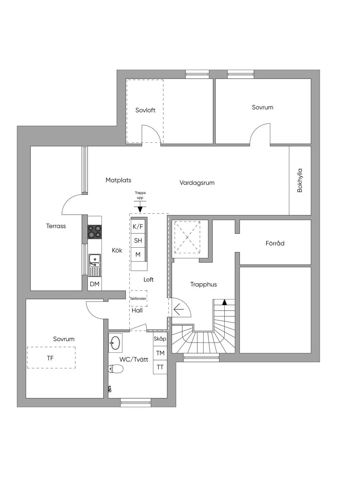 Floor plan for Personnevägen 46B