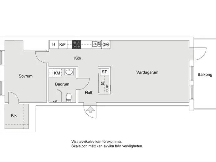 Floor plan for Sturehillsvägen 6, 2 tr
