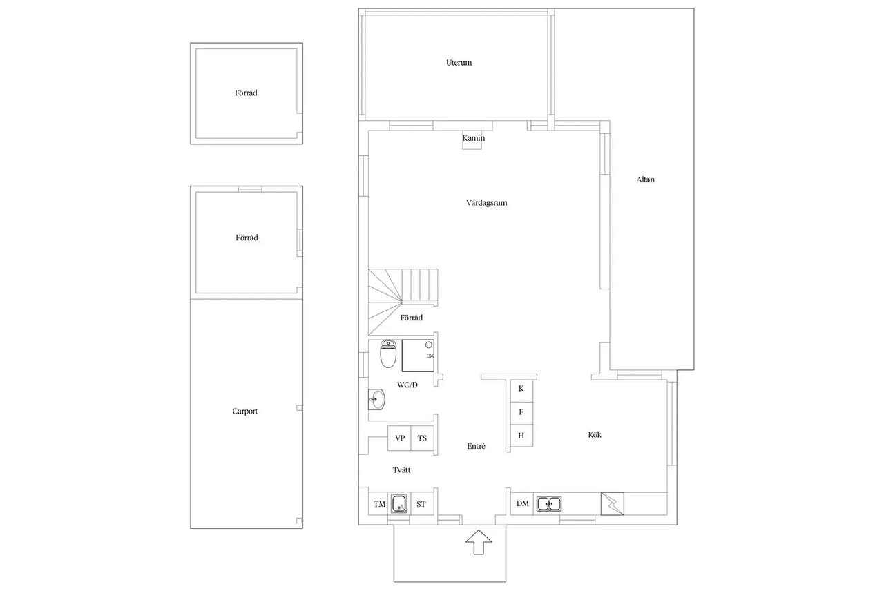 Floor plan for Källdammsvägen 1