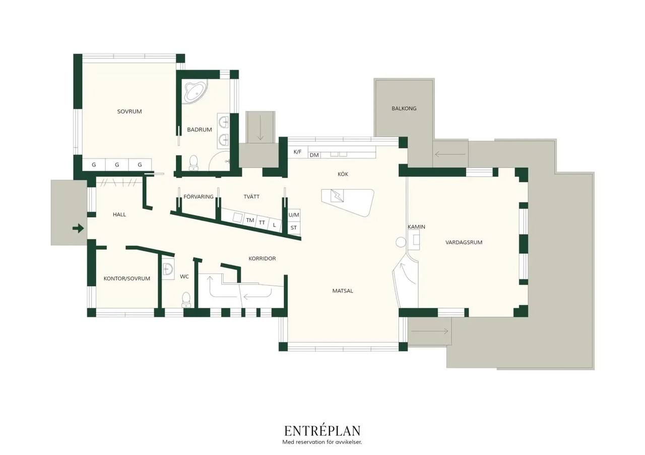 Floor plan for Dalarövägen 234
