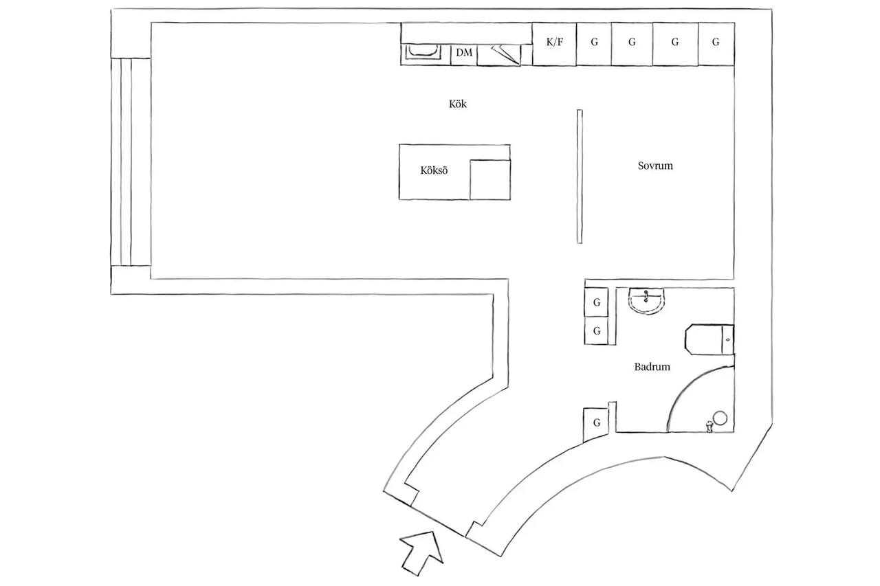 Planritning för Kungsgatan 8