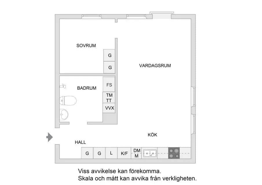Floor plan for Surtsögatan 4, 4 Tr