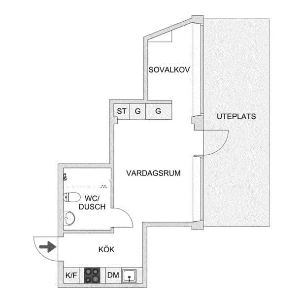Floor plan for Russinvägen 75