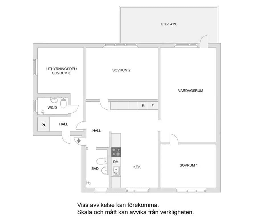 Planritning för Köpenhamnsgatan 12