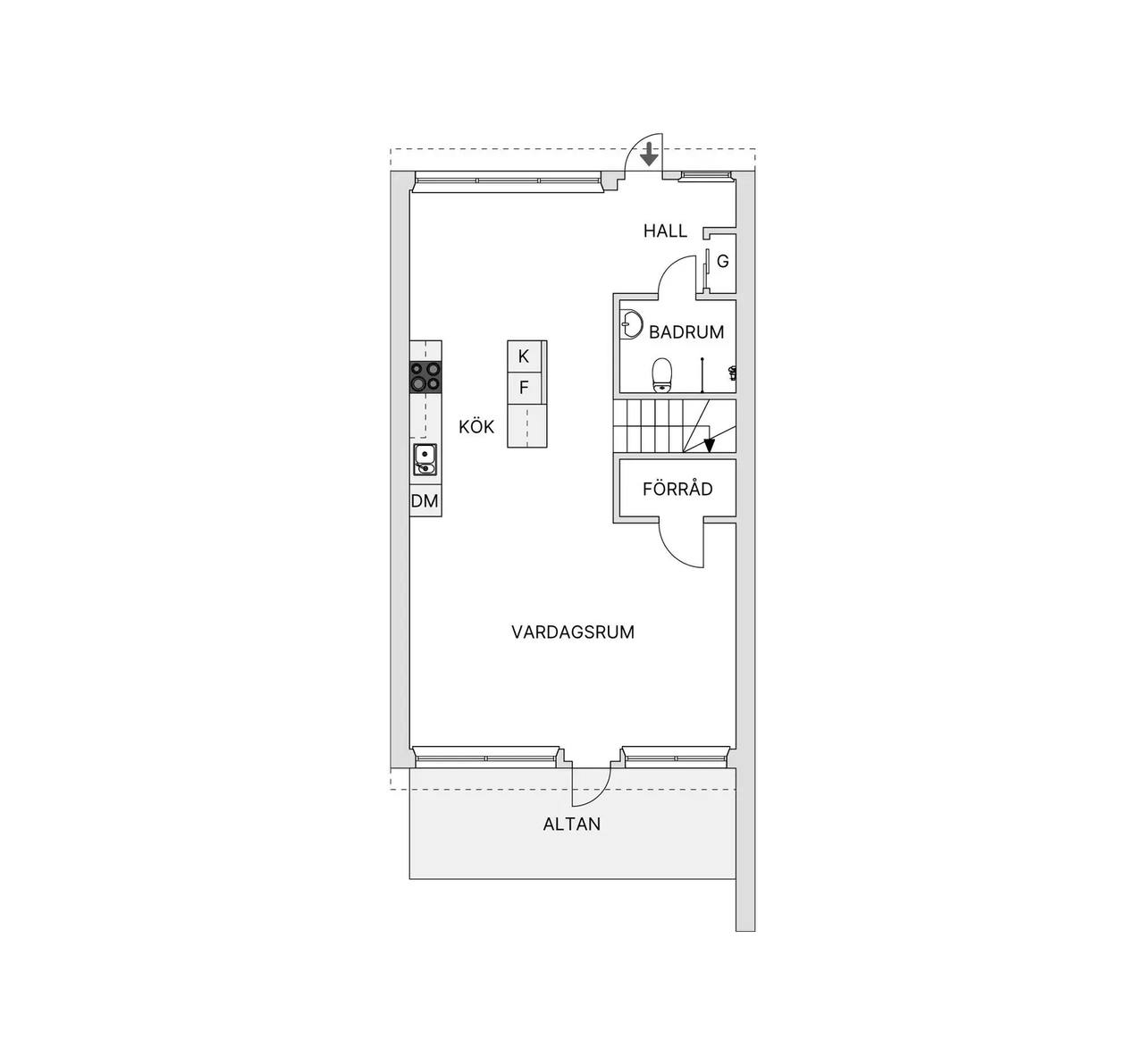 Floor plan for Säljägarvägen 2