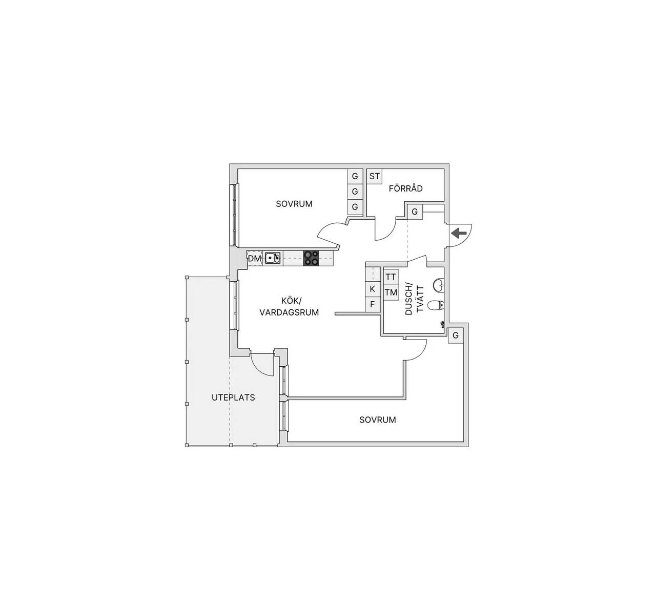 Floor plan for Söderberga Allé 12
