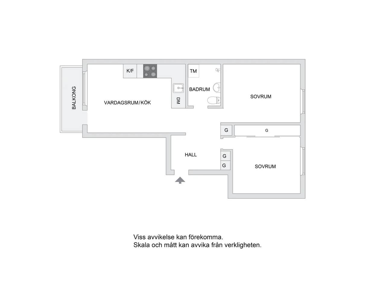 Floor plan for Sandfjärdsgatan 25