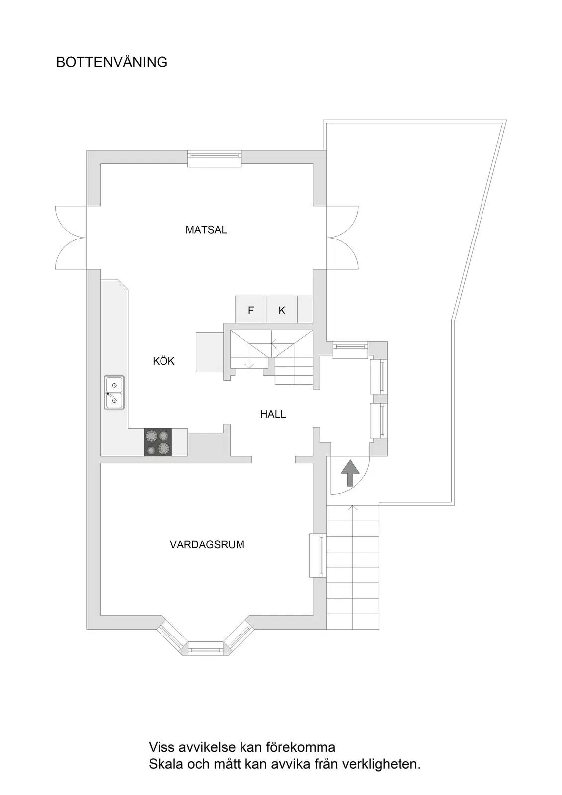 Floor plan for Stensängsvägen 1b