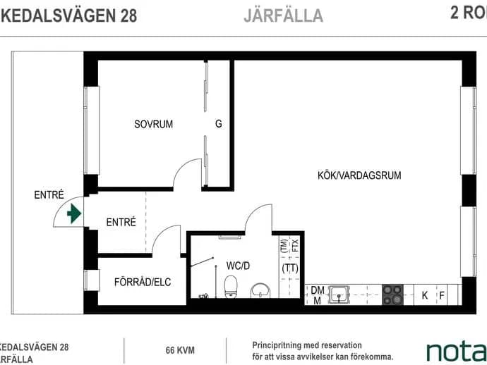 Floor plan for Ekedalsvägen 28