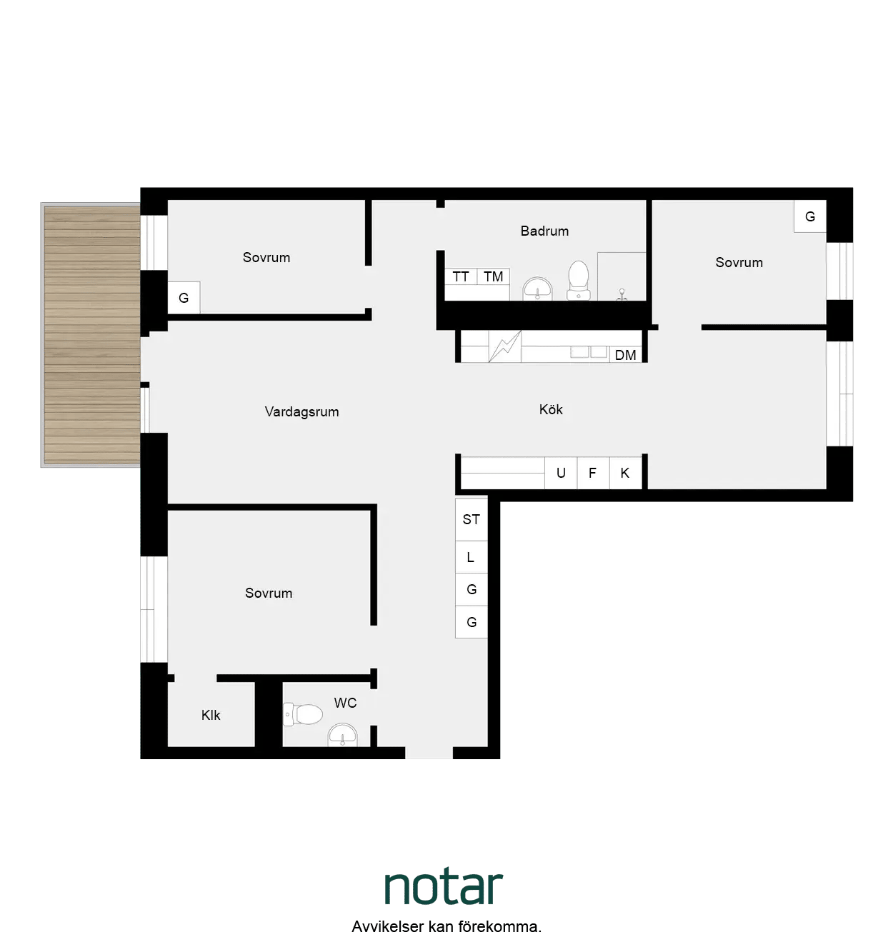 Floor plan for Solbjerstorget 4